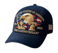Freedom Eagle Caps - Patriotic Baseball Hat for Holiday Parade | Twill Fabric with Adjustable Fit, Lightweight Retro Headwear, Fourth of July Celebration Accessory, Outdoor Sports Daily Wear