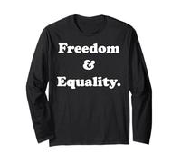 Freedom & Equality Inspirational Message Manga Larga