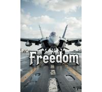 Freedom Fighter Jet Notebook - Black Cover, 6x9 Inches, 100 Pages, Patriotic Journal for Military, Veterans & Aviation Enthusiasts
