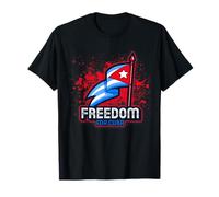 Freedom For Cuba SOS Cuba Bandera Cubana Libertad para Cuba Camiseta