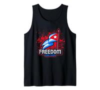 Freedom For Cuba SOS Cuba Bandera Cubana Libertad para Cuba Camiseta sin Mangas