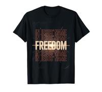 Freedom In Jesus Name Christian Faith Inspiration Camiseta