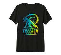 Freedom In Motion Divertida Capoeira Roda Fighter Camiseta Premium