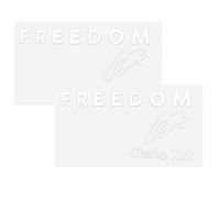 Freedom is Worth Fighting Charlie Kirk Merch Merch Merchandising - Calcomanías decorativas para parachoques de coche con texto en inglés "I Am We are Charlie Kirk Now, Silenced Not Forgotten in Loving