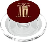 Freedom Isnt Free Patriotic Eagle Bird Diseño de Bandera Estadounidense PopSockets PopGrip para MagSafe