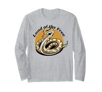 Freedom Land Rattlesnake Vintage Arte Gráfico Manga Larga