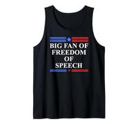 Freedom of Speech Protest Big Fan of Free Speech Free Press Camiseta sin Mangas