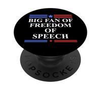 Freedom of Speech Protest Big Fan of Free Speech Free Press PopSockets PopGrip Adhesivo