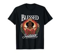 Freedom & Pride Proud Black Women Blessed Juneteenth Camiseta