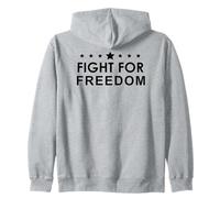 Freedom Sign Fight for Freedom White Shirt That Says Freedom Sudadera con Capucha