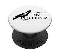 Freedom Sign That Says Freedom Fuck Fascism Resist No Kings PopSockets PopGrip Adhesivo