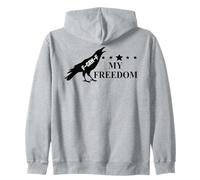 Freedom Sign That Says Freedom Fuck Fascism Resist No Kings Sudadera con Capucha