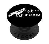 Freedom Sign That Says Freedom Fuck Fascism Resist Protest PopSockets PopGrip Adhesivo