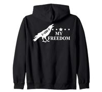 Freedom Sign That Says Freedom Fuck Fascism Resist Protest Sudadera con Capucha