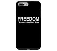 Freedom Terms and Conditions Apply America Land of the Free Carcasa para iPhone 7 Plus/8 Plus