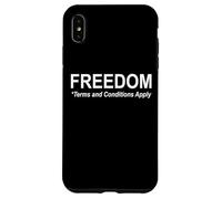 Freedom Terms and Conditions Apply America Land of the Free Carcasa para iPhone XS Max