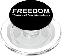 Freedom Terms and Conditions Apply America Land of the Free PopSockets PopGrip para MagSafe