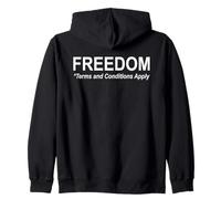 Freedom Terms and Conditions Apply America Land of the Free Sudadera con Capucha