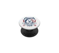Freedom Tour 1776 Retro Eagle Nacido Libre 4 de Julio PopSockets PopGrip Adhesivo