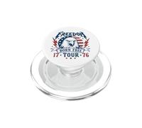 Freedom Tour 1776 Retro Eagle Nacido Libre 4 de Julio PopSockets PopGrip para MagSafe