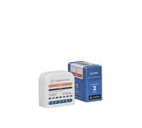Freedompro MINI Interruptor Relé WiFi para Luces Inteligentes, Controla 2 Luces, Compatible con HomeKit, Matter, Google Home, Alexa, Domótica, Mide el Consumo, 12V, 20A, Montaje a Ras