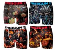 Freegun 179245 Pack de 4 Calzoncillos Basics Infantiles Estampados En Microfibra