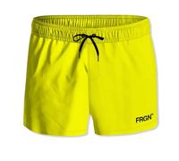 Freegun - Bañador de Playa para Hombre, de Secado rápido, cómodo con Bolsillos, Amarillo Fluorescente, S
