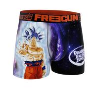 FREEGUN Bóxer con Diseño de Dragon Ball Super | Estilo Goku Ultra Instinto | para Hombre | Máxima Comodidad | Ideal para Uso Diario (FR/ES, Letras, S, Regular, Regular, Dragon Ball Super)