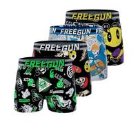 Freegun Boxer Fg/3/Bm/Pk4 Ropa Interior de Hombres, A82, 10/12 Años (Pack de 4) para Niños