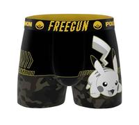 FREEGUN Boxer Homme Pokemon (FR/ES, Letras, XL, Regular, Regular, Pika Pkm19)