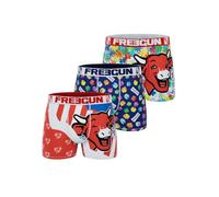 FREEGUN Boxer Men's Laughing Cow, Calzoncillos bóxer Originales y auténticos para Hombre (Juego de 3), Talla L