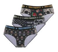 FREEGUN - Bragas para mujer, ropa interior femenina, cómoda y suave (juego de 3), Negro/verde/azul/beige, M