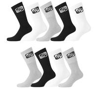 FREEGUN Calcetines Hombre Deporte Entrenamiento - Paquete de 9 - Calcetines Altos Hombre, Running, Cómodos