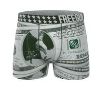 FREEGUN Calzoncillo Bóxer Hombre Estampado Billete | Calzoncillo Cintura Elástica y Algodón Regalo Original Talla M