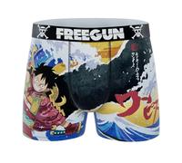 FREEGUN Calzoncillo Bóxer Hombre Monkey D. Luffy One Piece | Calzoncillo Cintura Elástica y Microfibra Regalo Original Talla L