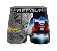 FREEGUN Calzoncillo Bóxer Hombre Regreso al Futuro | Calzoncillo Cintura Elástica y Microfibra Regalo Original Talla XXL
