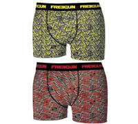 FREEGUN Calzoncillos Boxer Multicolor para niño, Pack 2 Pcs Pk1846, 8-10 para Niños