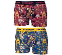 FREEGUN Calzoncillos Boxer Multicolor para niño, Pack 2 Pcs Pk1848, 8-10 para Niños