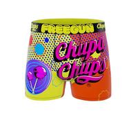 FREEGUN Calzoncillos de Hombre Chupa Chups | Estampado Llamativo Lollipop Colors | Cintura Elástica Ancha, Sensación Transpirable (FR/ES, Letras, XXL, Regular, Regular, Chupa Chups)