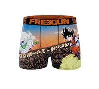 FREEGUN Calzoncillos de Hombre Dragon Ball Z | Estampado de Goku y Piccolo | Cinturón Elástico Bordado (FR/ES, Letras, XXL, Regular, Regular, Dragon Ball Z)