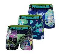 FREEGUN Calzoncillos Hombre Boxer Rick and Morty, Pack de 3, Azul 03 (S)