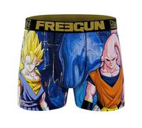 FREEGUN | Calzoncillos Hombre | Diseño Exclusivo Dragon Ball, Vegetto Versus Majin Buu | Cómodos Y Transpirables | Calzoncillos Hombre (FR/ES, Letras, S, Regular, Regular, Vegetto Versus Majin Buu)