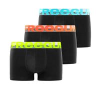 FREEGUN Calzoncillos Niño Boxer Algodón, Pack de 3, Negro A1 (12/14 años)