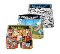FREEGUN Calzoncillos Niño Boxer Asterix, Pack de 3, Naranja 04 (12/14 años)