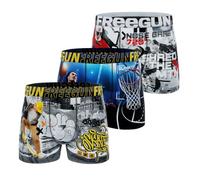 FREEGUN Calzoncillos Niño Boxer Deporte, Pack de 3, Gris A62 (10/12 años)