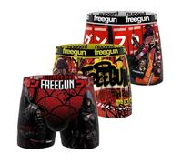 FREEGUN Calzoncillos Niño Boxer Deporte, Pack de 3, Rojo A97 (12/14 años)