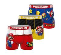 Freegun - Calzoncillos para Hombre, diseño de Hombre (3 Unidades), Amarillo/Rojo/Blanco, XL