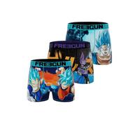 FREEGUN Calzoncillos para niños Dragon Ball Super, Goku, Vegeta, Beerus (Juego de 3), Talla 8/10 años