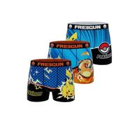 FREEGUN Calzoncillos para niños Pokémon, Calzoncillos Pikachu y Sharkskin (Juego de 3), Talla 14/16 años