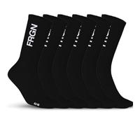 FREEGUN Chaussette Fg/1/Tenx8 Calcetines, FRGN Negro/Blanco, 39-42 (Pack de 6) para Hombre